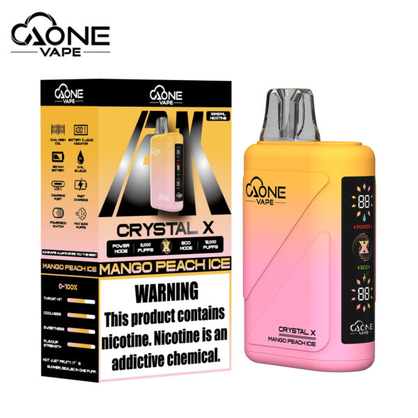 AONE Crystal X 水晶 2 代｜12000 口大容量一次性電子煙 內部升級版